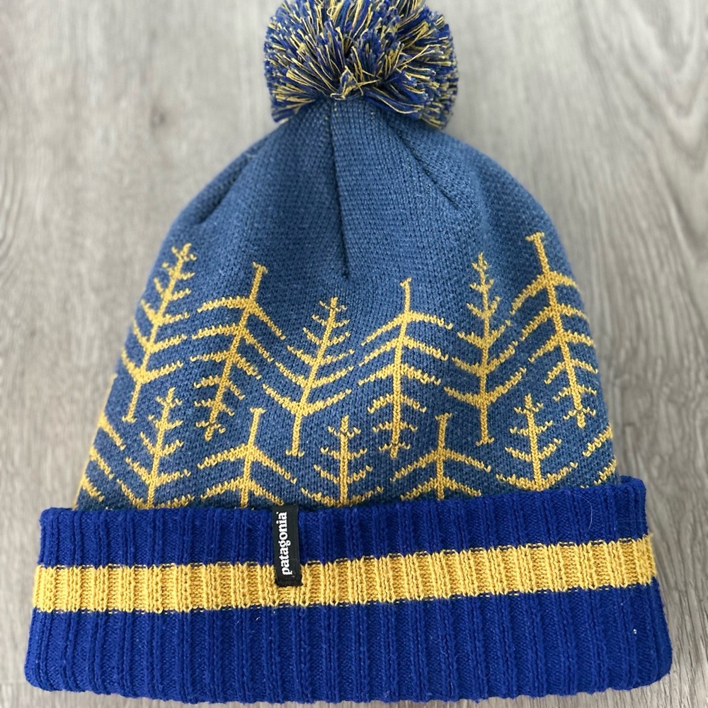 Patagonia Powder Town beanie Silent Snow blue